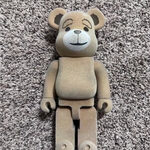 Plush-Textured Brown Bear Art Figure - Neutral Home Accent